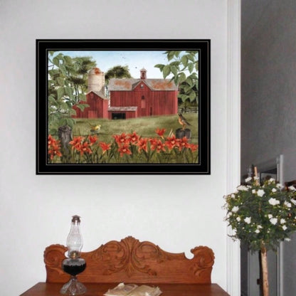 Summer Days by Billy Jacobs, Ready to Hang Framed Print, Black Frame