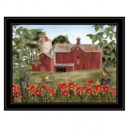 Summer Days by Billy Jacobs, Ready to Hang Framed Print, Black Frame