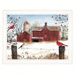 Winter Friends by Billy Jacobs, Ready to Hang Framed Print, White Frame