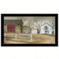 Trendy Decor 4U Old Stone Barn Framed Wall Art, Modern Home Decor Framed Print Living Room, Bedroom Farmhouse Wall Decoration by Billy Jacobs