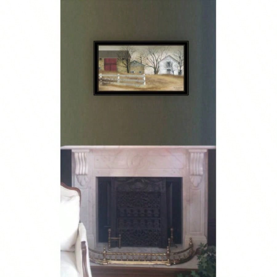 Trendy Decor 4U Old Stone Barn Framed Wall Art, Modern Home Decor Framed Print Living Room, Bedroom Farmhouse Wall Decoration by Billy Jacobs