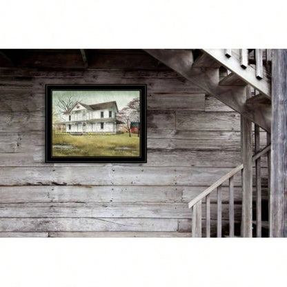 April Showers by Billy Jacobs, Ready to Hang Framed Print, Black Frame