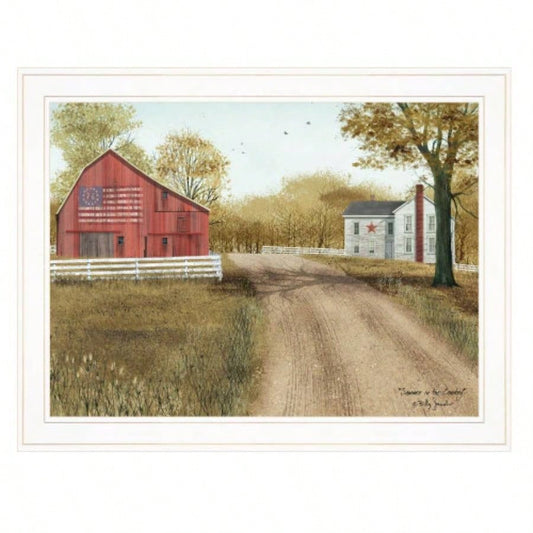 Summer in Country by Billy Jacobs, Ready to Hang Framed Print, White Frame