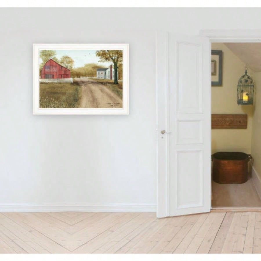 Summer in Country by Billy Jacobs, Ready to Hang Framed Print, White Frame