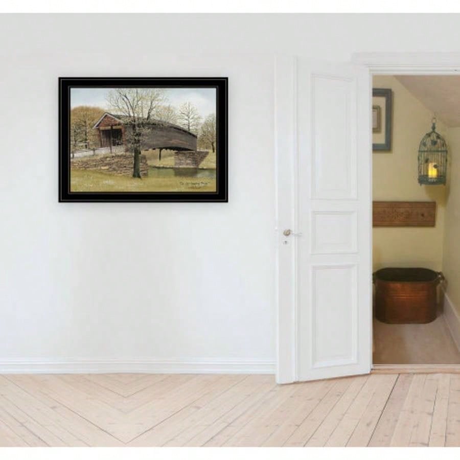 Trendy Decor 4U Old Humpback Bridge Framed Wall Art, Modern Home Decor Framed Print Living Room, Bedroom Farmhouse Wall Decoration by Billy Jacobs