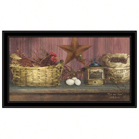 Rise Shine by Billy Jacobs, Ready to Hang Framed Print, Black Frame