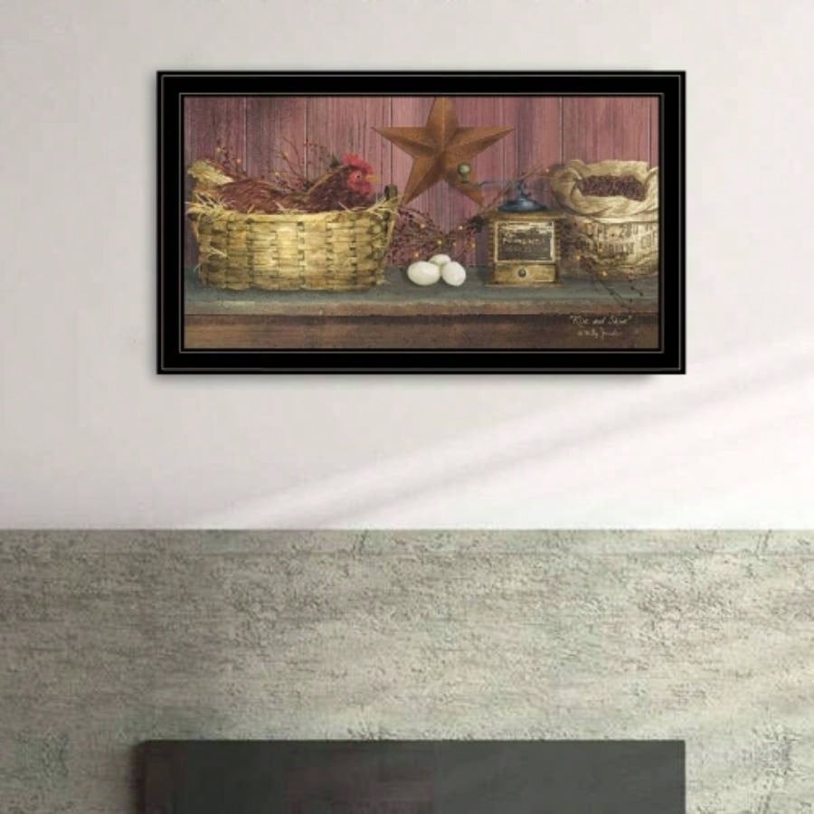 Rise Shine by Billy Jacobs, Ready to Hang Framed Print, Black Frame
