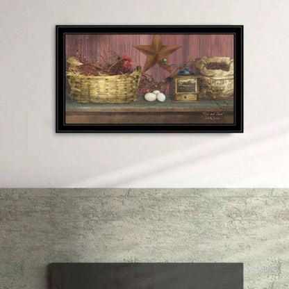 Rise Shine by Billy Jacobs, Ready to Hang Framed Print, Black Frame