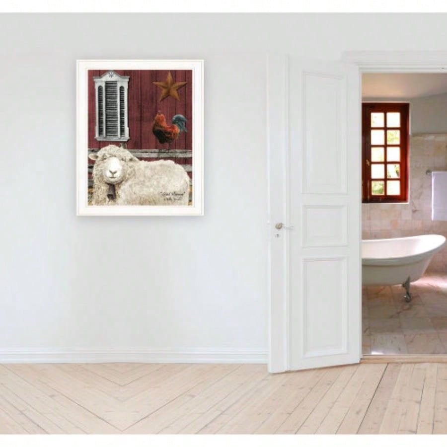 Good Morning by Billy Jacobs, Ready to Hang Framed Print, White Frame