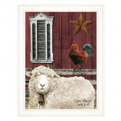 Good Morning by Billy Jacobs, Ready to Hang Framed Print, White Frame