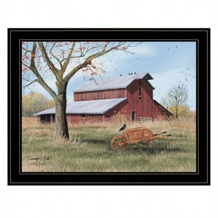 Summers End by Billy Jacobs, Ready to Hang Framed Print, Black Frame