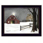 Trendy Decor 4U Light in Stable Framed Wall Art, Modern Home Decor Framed Print Living Room, Bedroom Farmhouse Wall Decoration by Billy Jacobs
