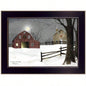 Trendy Decor 4U Light in Stable Framed Wall Art, Modern Home Decor Framed Print Living Room, Bedroom Farmhouse Wall Decoration by Billy Jacobs