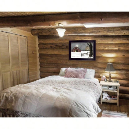 Trendy Decor 4U Light in Stable Framed Wall Art, Modern Home Decor Framed Print Living Room, Bedroom Farmhouse Wall Decoration by Billy Jacobs