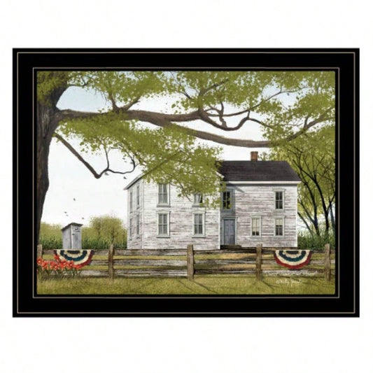 Sweet Summertime House by Billy Jacobs, Ready to Hang Framed Print, Black Frame