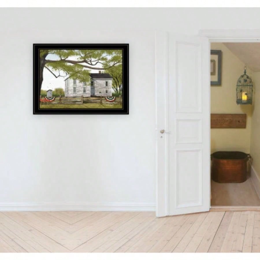 Sweet Summertime House by Billy Jacobs, Ready to Hang Framed Print, Black Frame