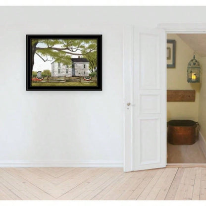Sweet Summertime House by Billy Jacobs, Ready to Hang Framed Print, Black Frame