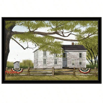 Sweet Summertime House by Billy Jacobs, Ready to Hang Framed Print, Black Frame