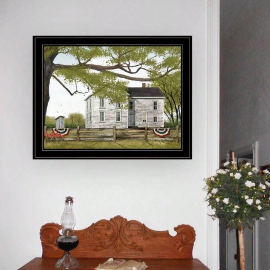 Sweet Summertime House by Billy Jacobs, Ready to Hang Framed Print, Black Frame