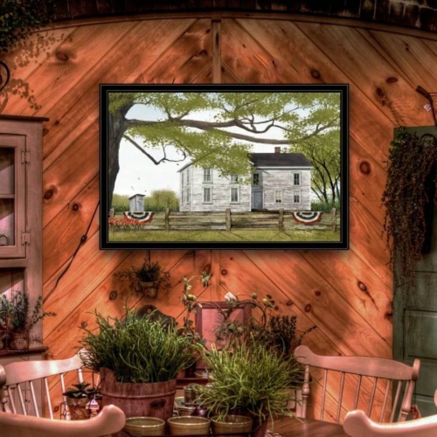 Sweet Summertime House by Billy Jacobs, Ready to Hang Framed Print, Black Frame