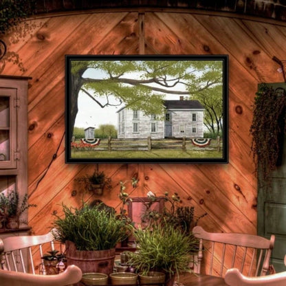 Sweet Summertime House by Billy Jacobs, Ready to Hang Framed Print, Black Frame