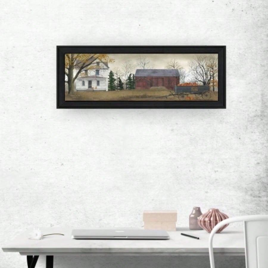 Trendy Decor 4U Pumpkins s le Framed Wall Art, Modern Home Decor Framed Print Living Room, Bedroom Farmhouse Wall Decoration by Billy Jacobs