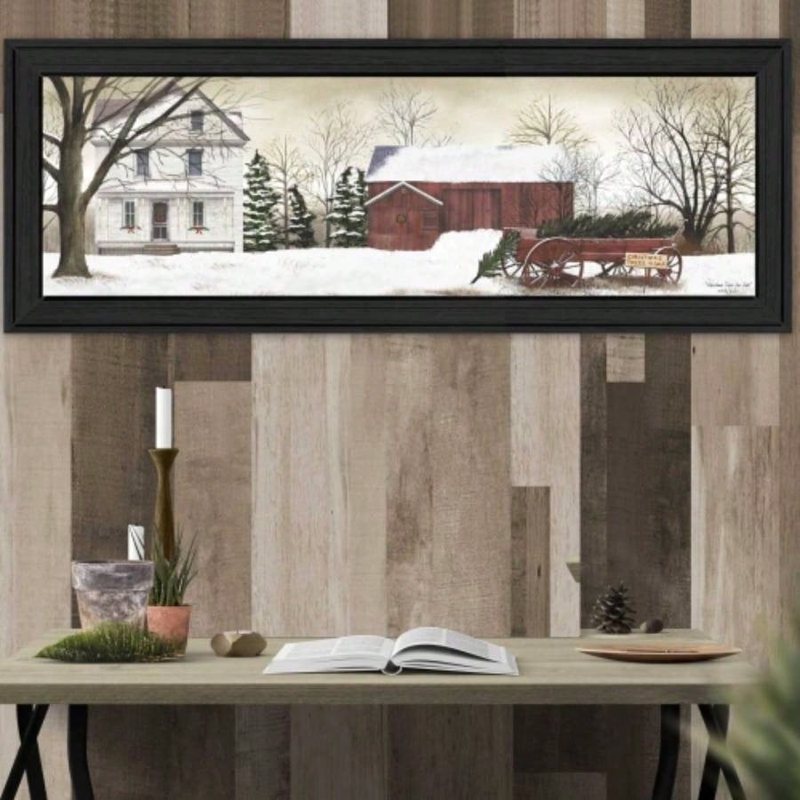 Trendy Decor 4U Trees Framed Wall Art, Modern Home Decor Framed Print Living Room, Bedroom Farmhouse Wall Decoration by Billy Jacobs