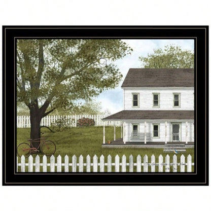 Green, Green Grass of Home by Billy Jacobs, Ready to Hang Framed Print, Black Frame