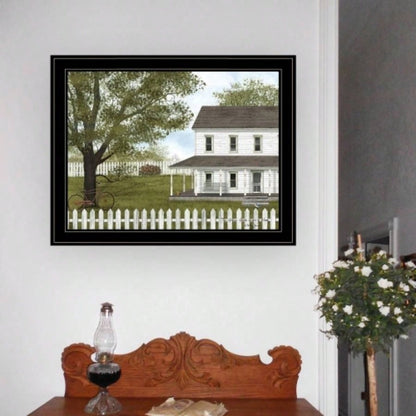 Green, Green Grass of Home by Billy Jacobs, Ready to Hang Framed Print, Black Frame