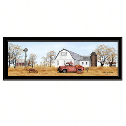 Autumn on Farm by Billy Jacobs, Ready to Hang Framed Print, Black Frame