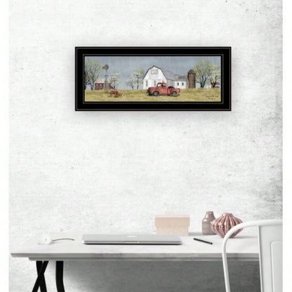 Spring On Farm by Billy Jacobs, Ready to Hang Framed Print, Black Frame