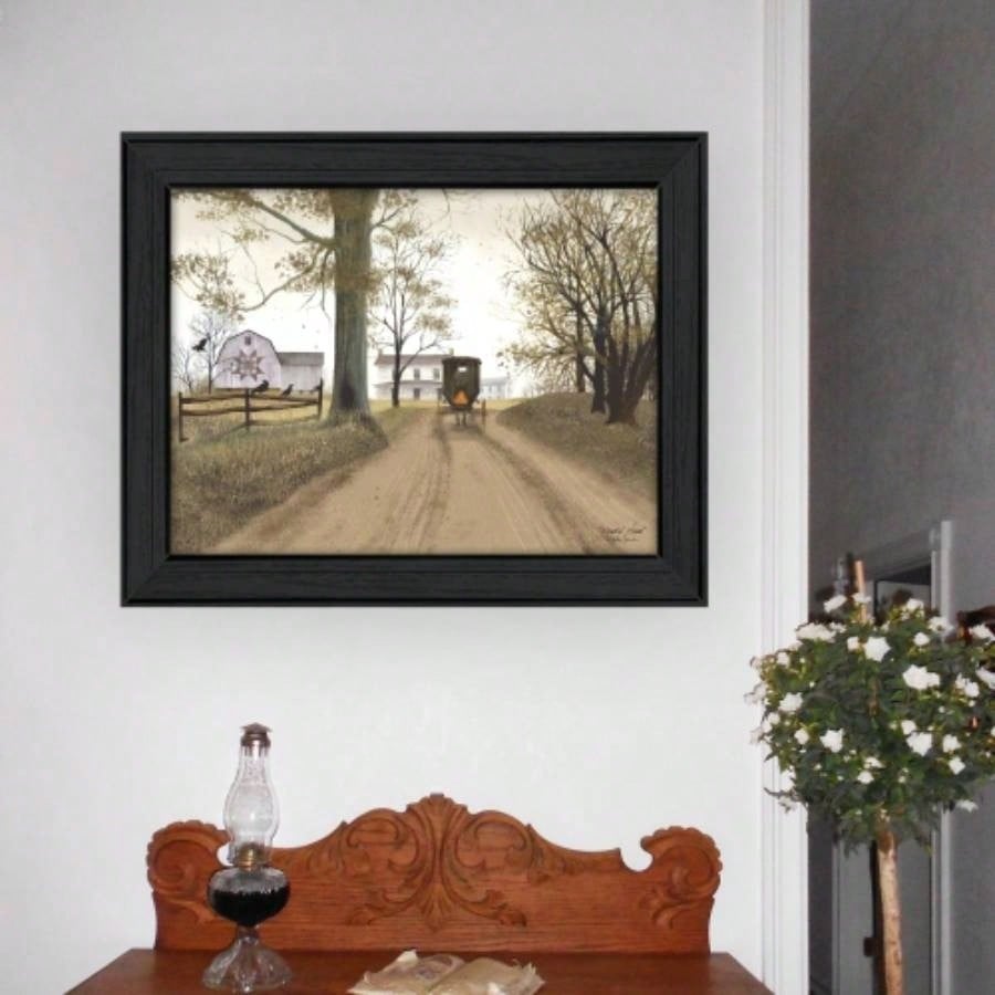 Headin Home By Billy Jacobs, Printed Wall Art, Ready To Hang Framed Poster, Black Frame