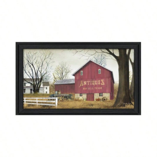 Antique Barn By Billy Jacobs, Printed Wall Art, Ready To Hang Framed Poster, Black Frame