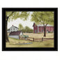 Trendy Decor 4U Old Spring House Framed Wall Art, Modern Home Decor Framed Print Living Room, Bedroom Farmhouse Wall Decoration by Billy Jacobs
