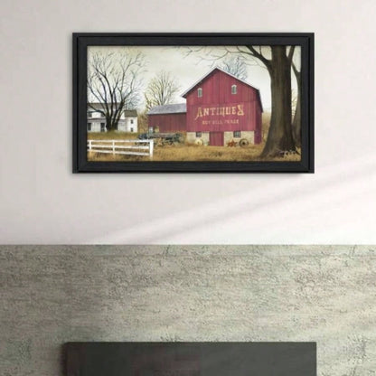 Antique Barn By Billy Jacobs, Printed Wall Art, Ready To Hang Framed Poster, Black Frame