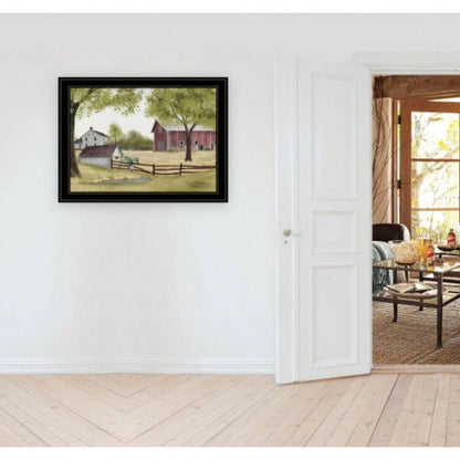 Trendy Decor 4U Old Spring House Framed Wall Art, Modern Home Decor Framed Print Living Room, Bedroom Farmhouse Wall Decoration by Billy Jacobs