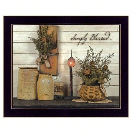 Simply By Susan Boyer, Printed Wall Art, Ready To Hang Framed Poster, Black Frame