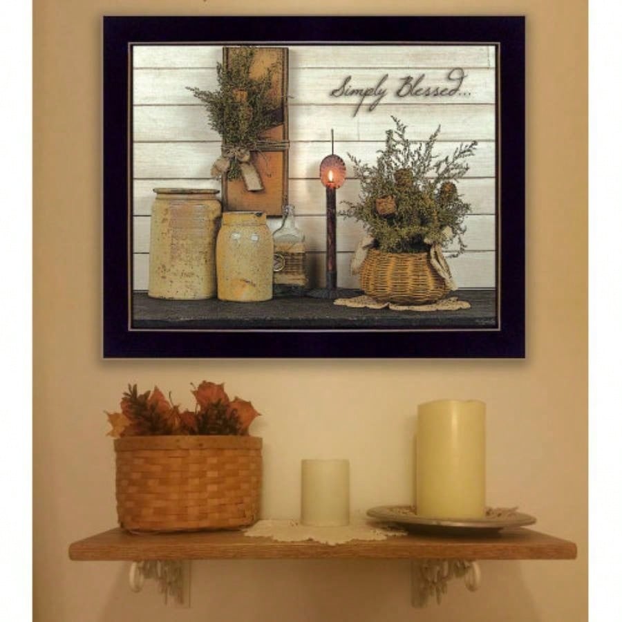 Simply By Susan Boyer, Printed Wall Art, Ready To Hang Framed Poster, Black Frame