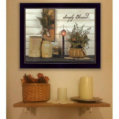 Simply By Susan Boyer, Printed Wall Art, Ready To Hang Framed Poster, Black Frame