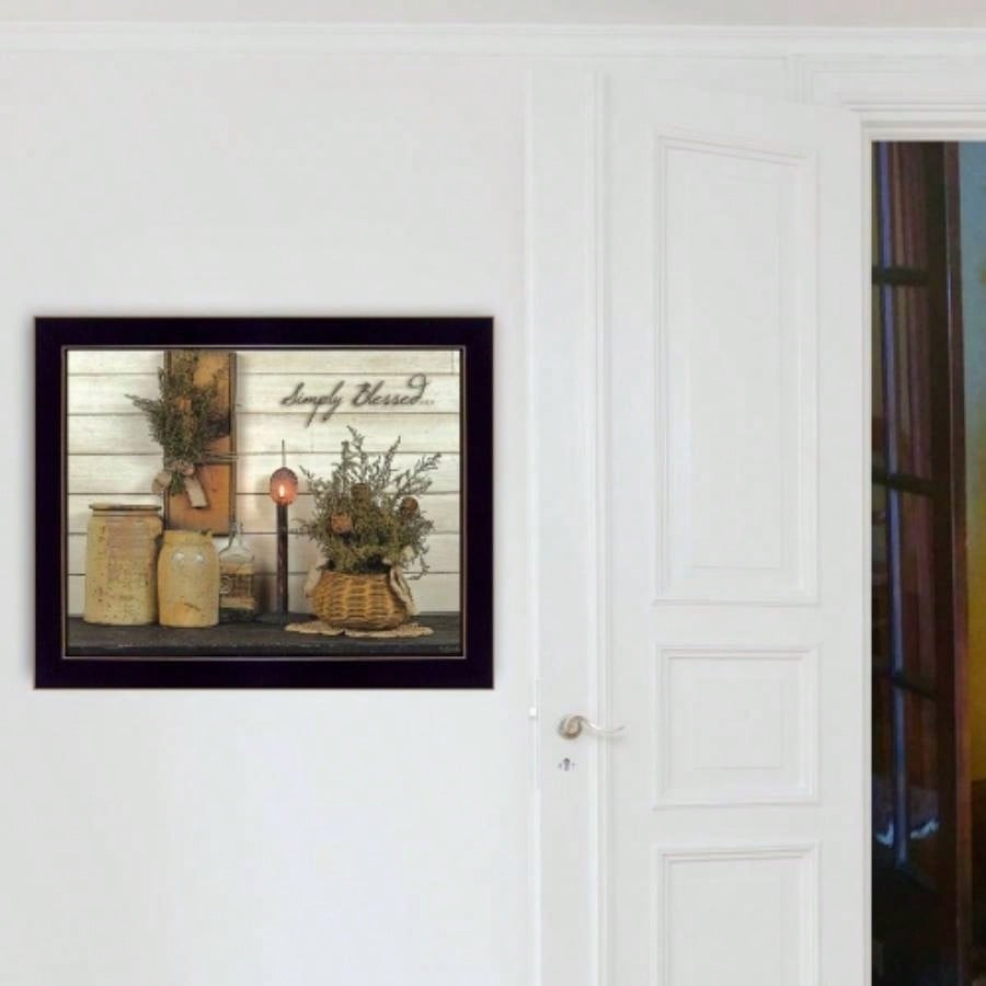 Simply By Susan Boyer, Printed Wall Art, Ready To Hang Framed Poster, Black Frame