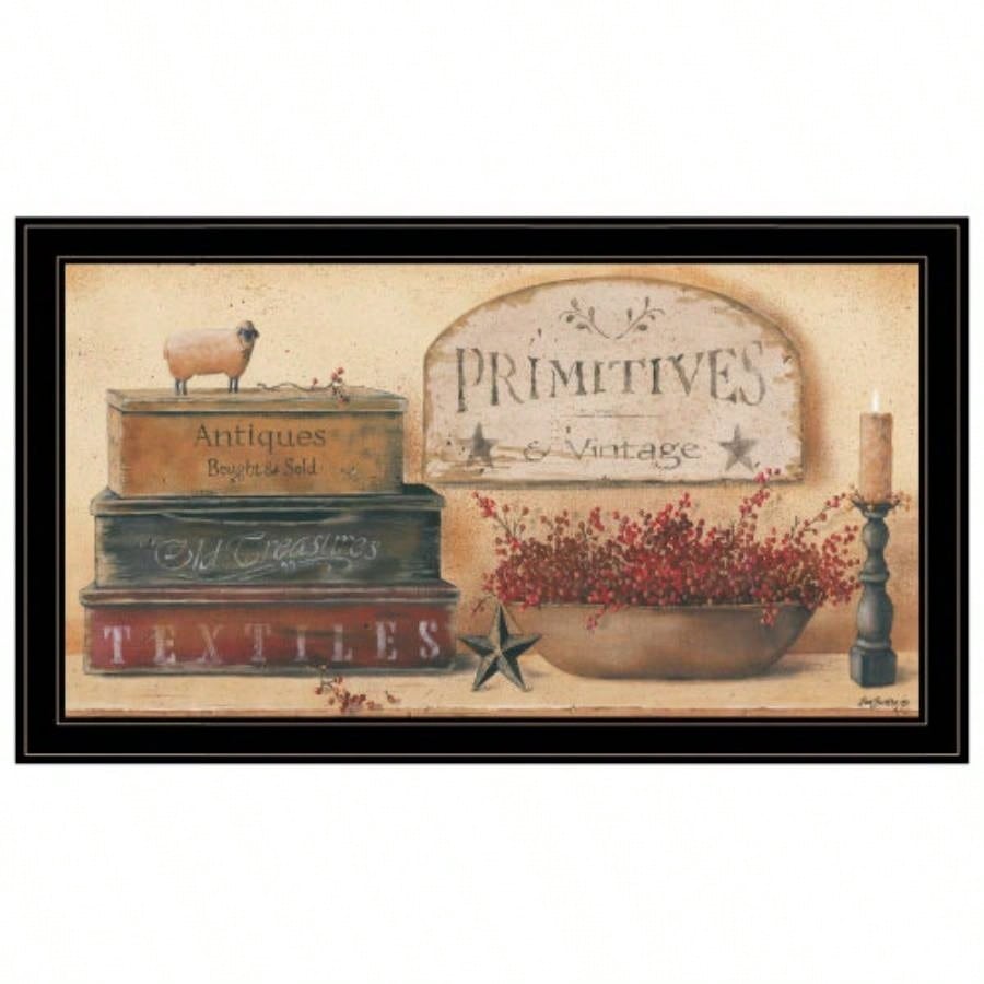 Primitives Vintage by Pam Britton, Ready to Hang Framed Print, Black Frame