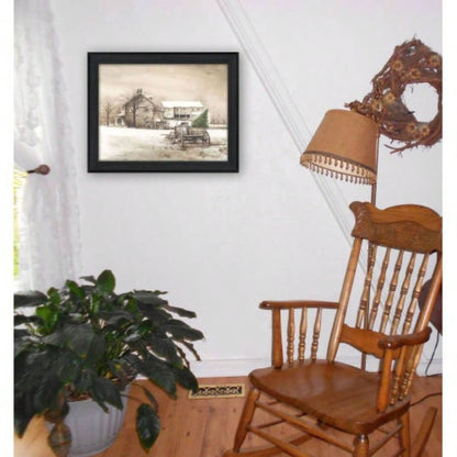Trendy Decor 4U Bringing Home Tree Framed Wall Art, Modern Home Decor Framed Print Living Room, Bedroom Farmhouse Wall Decoration by John Rossini