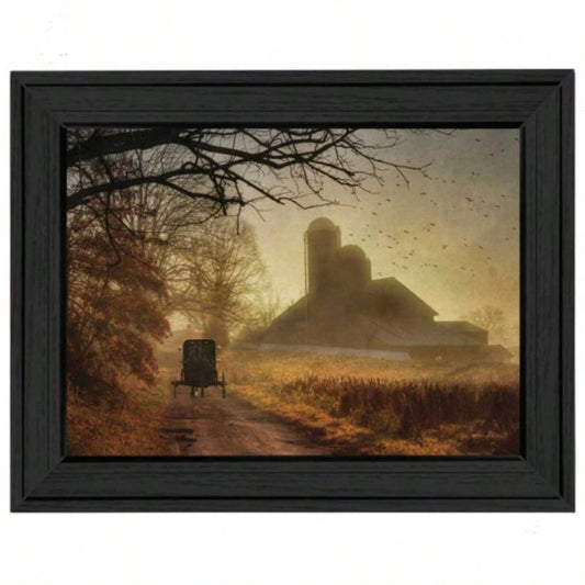 Sunday Morning By Lori Deiter, Printed Wall Art, Ready To Hang Framed Poster, Black Frame