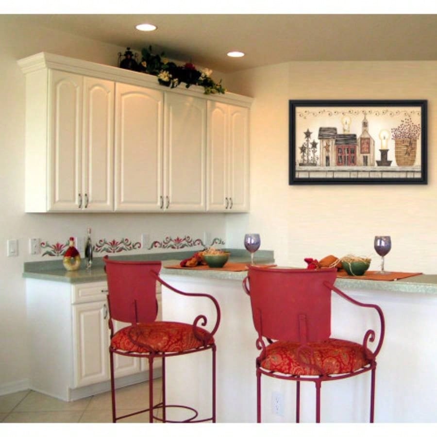 Faith Hope and Love By Linda Spivey, Printed Wall Art, Ready To Hang Framed Poster, Black Frame