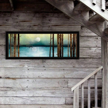 Love You to Moon and Back by Marla Rae, Ready to Hang Framed Print, Black Frame