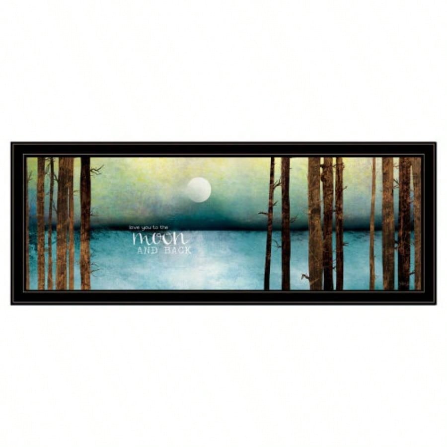 Love You to Moon and Back by Marla Rae, Ready to Hang Framed Print, Black Frame