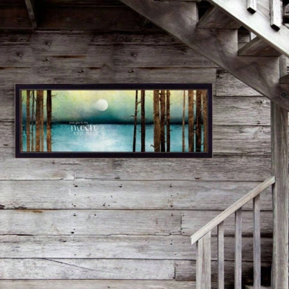 Love You to Moon and Back by Marla Rae, Ready to Hang Framed Print, Black Frame