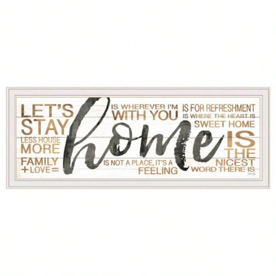 Home by Marla Rae, Ready to Hang Framed print, White Frame