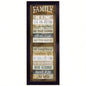 Family Rules Shutter By Marla Rae, Printed Wall Art, Ready To Hang Framed Poster, Black Frame
