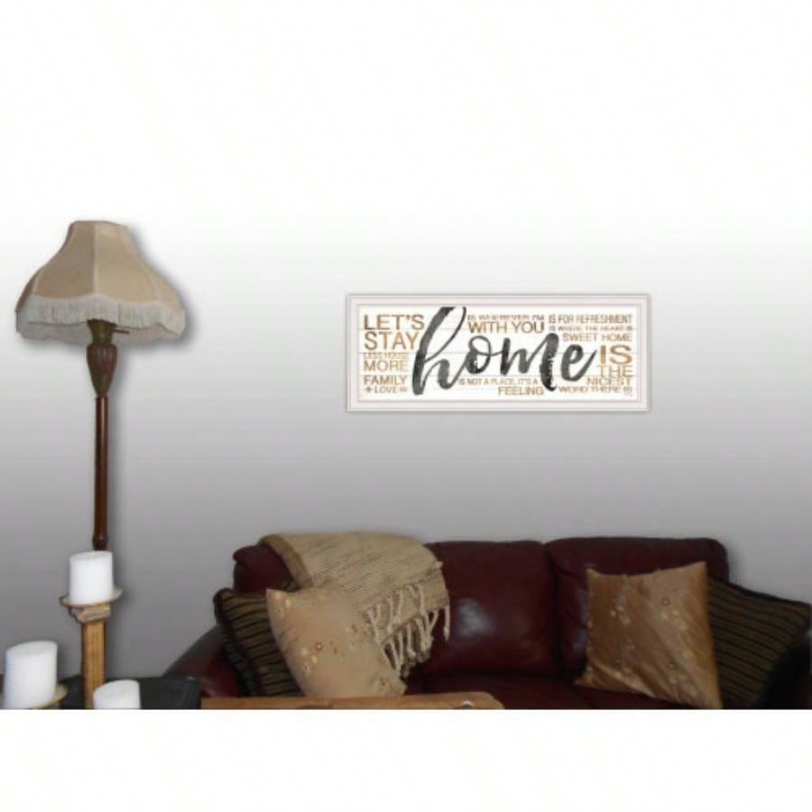 Home by Marla Rae, Ready to Hang Framed print, White Frame